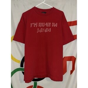 Vintage Y2K Aeropostale I'm Huge In Japan T Shirt XL Red Funny